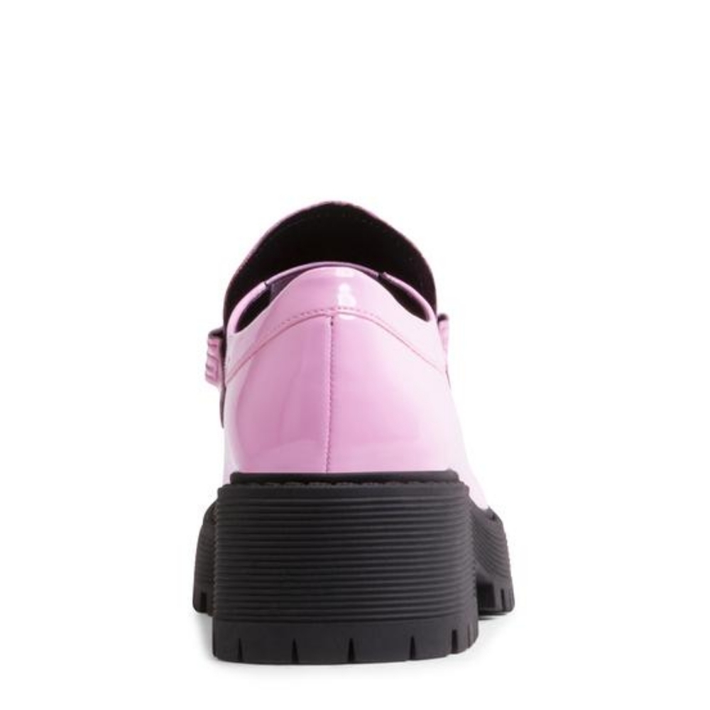 Steve Madden "Malvern" pink patent chunky loafer - Picture 5 of 7